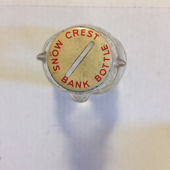 VINTAGE PIGGY BANK 50s Bear Snow Crest Beverages Advertising mid-century cool - Picture 4 of 6